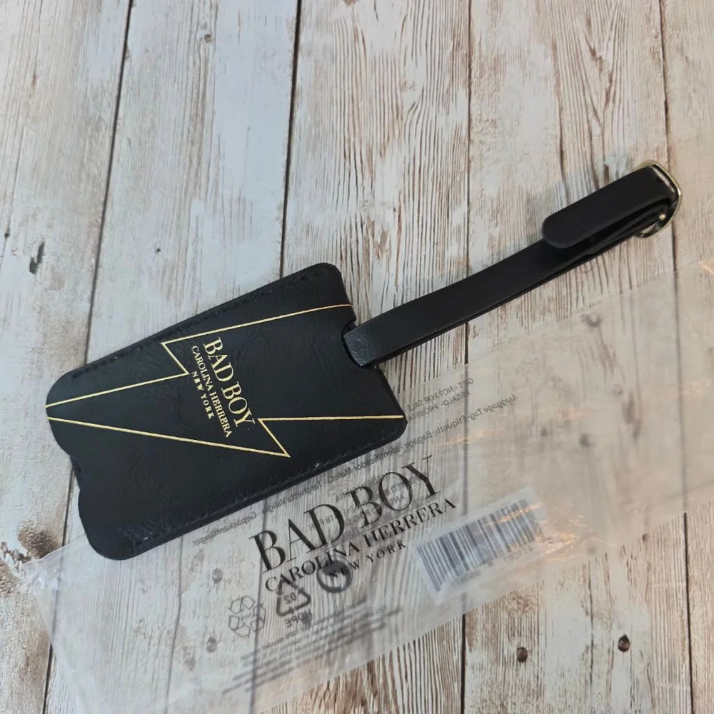 Unisex Carolina Herrera Black Luggage Tag One Size